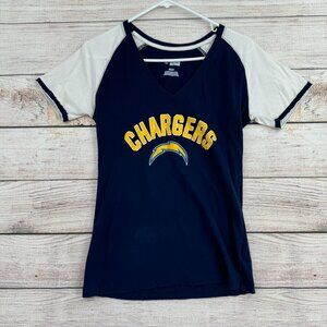 NFL‎ Los Angeles Chargers Short Sleeve T-Shirt Women's Size M Blue/White